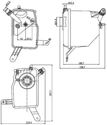 MAHLE CRT205000S Yedek Su Deposu 17137542986 resmi