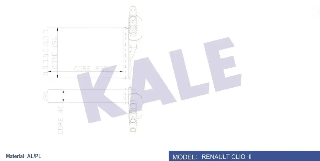 KALE 0585872AL Kalorifer Radyatörü resmi