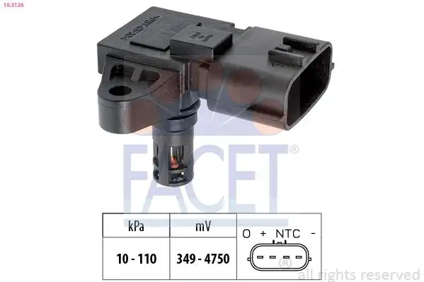 FACET 10.3126 MAP Sensörü 22365AX000 resmi