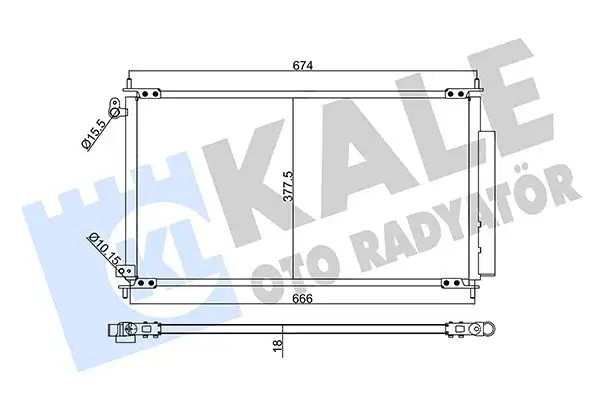 KALE 342610 Klima Radyatörü 80110SEA013 resmi