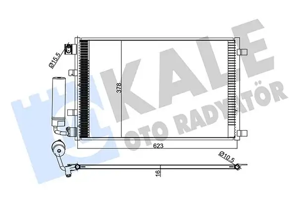 KALE 345265 Klima Radyatörü 92100JD00A resmi
