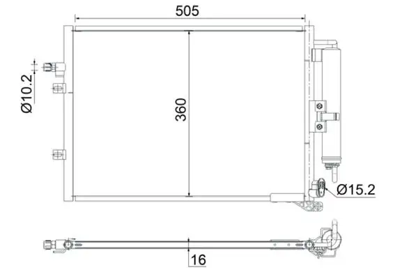 MAHLE AC721000S Klima Radyatörü 8200688392 resmi