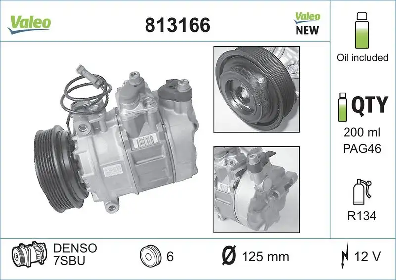 VALEO 813166 Klima Kompresörü resmi