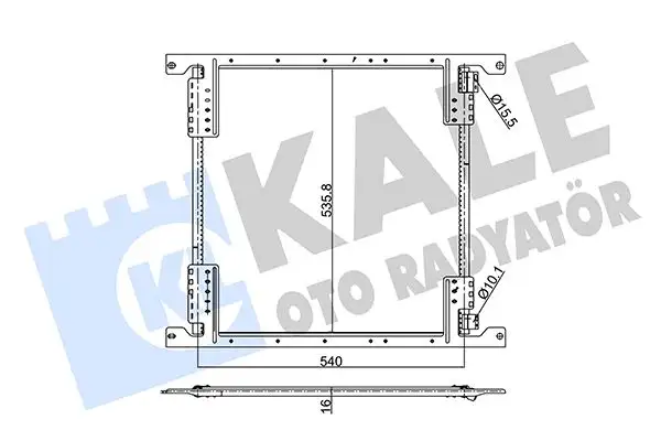 KALE 345540 Klima Radyatörü A9405000454 resmi