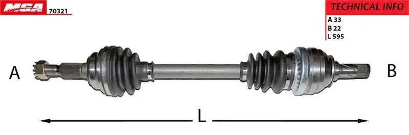 MGA 70321 Ön Aks (Sol) 374321 resmi