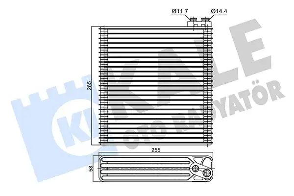 KALE 350150 Klima Radyatörü 8850102080 resmi