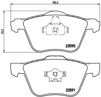 BREMBO P86022 Ön Fren Balatası resmi