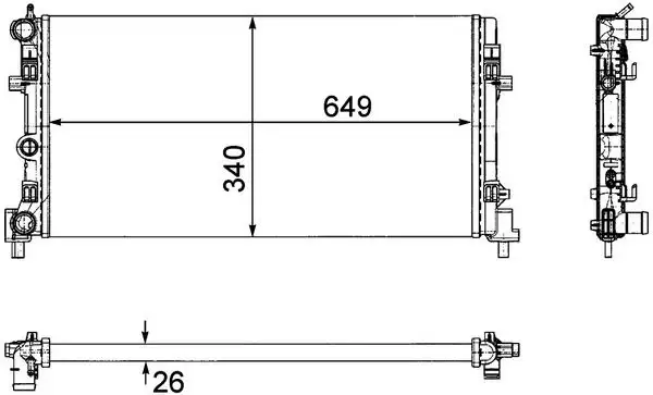 MAHLE CR1096000P Radyatör 6R0121253N resmi