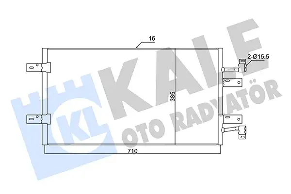 KALE 350720 Klima Radyatörü resmi