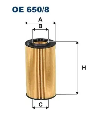 FILTRON OE650/8 Yağ Filtresi 059198405B resmi