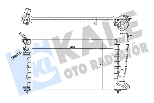 KALE 356290 Radyatör resmi
