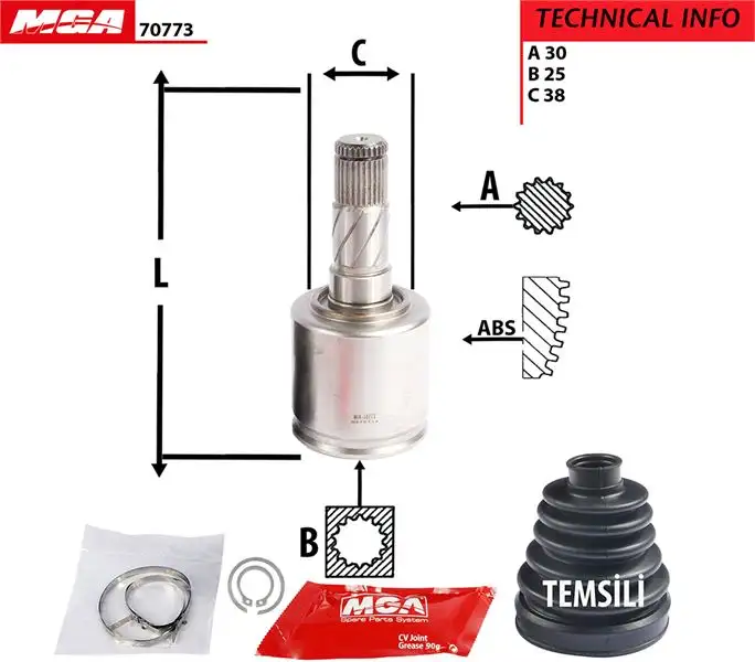 MGA 70773 Aks Kafası (Sol İç) 495923E000 resmi