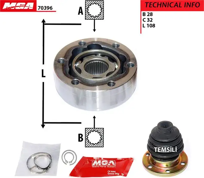 MGA 70396 Aks Kafası (İç) 443498103A resmi