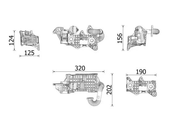 MAHLE CE43000P EGR Soğutucusu 9813050280 resmi