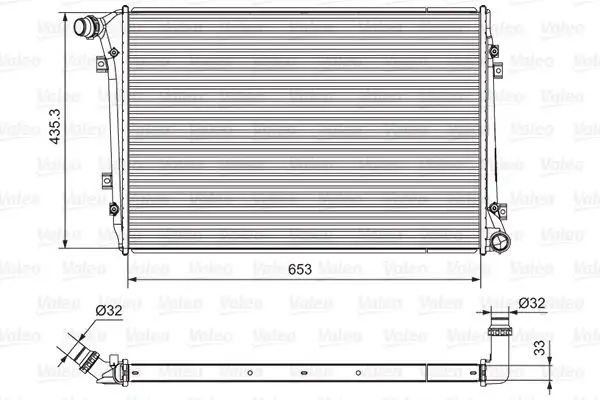 VALEO 701664 Radyatör resmi