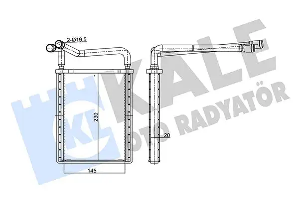 KALE 346765 Kalorifer Radyatörü 971381E001 resmi