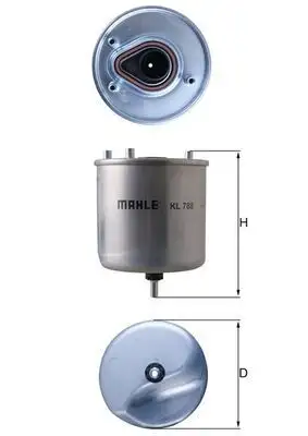 MAHLE KL788 Yakıt Filtresi resmi