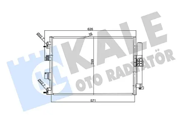KALE 357380 Klima Radyatörü resmi
