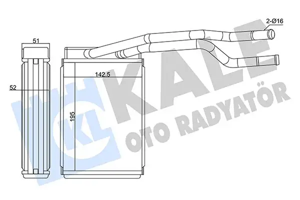 KALE 370565 Kalorifer Radyatörü 2S6H18B539BB resmi
