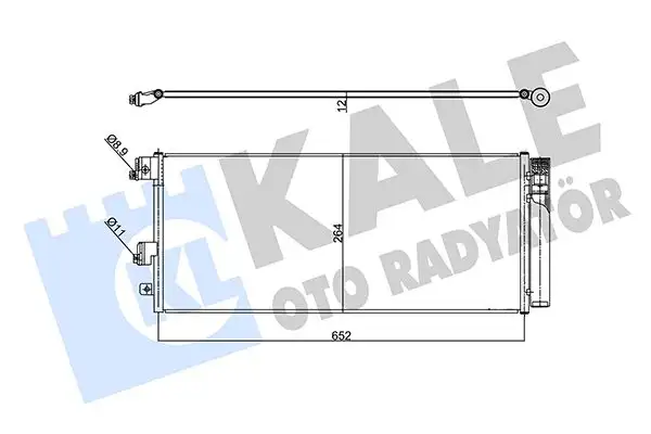 KALE 357955 Klima Radyatörü 1850742 resmi