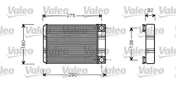 VALEO 812321 Kalorifer Radyatörü A2038300161 resmi