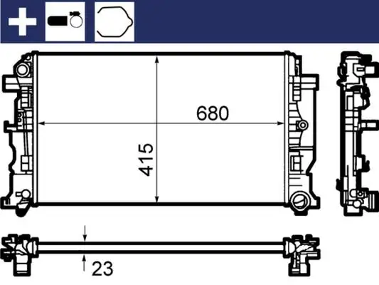 MAHLE CR1710000S Radyatör resmi