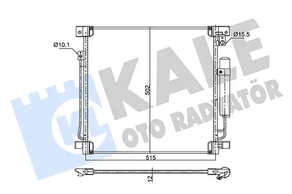 KALE 354015 Klima Radyatörü 7812A292 resmi