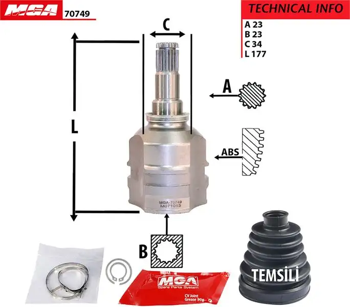 MGA 70749 Aks Kafası (İç) resmi