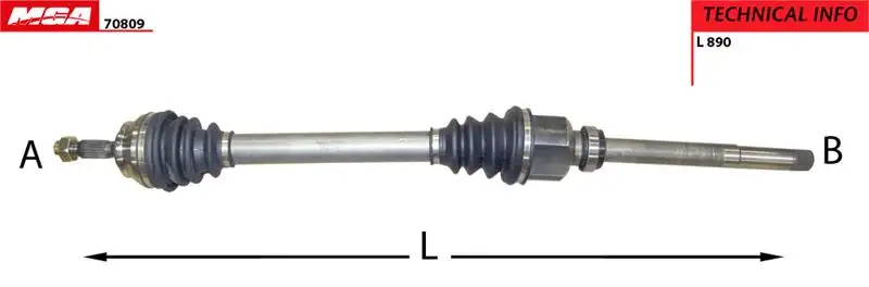 MGA 70809 Ön Aks (Sağ) 9671573280 resmi