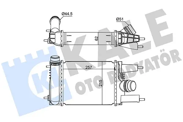 KALE 375750 Turbo Radyatörü 144613ZU0B resmi