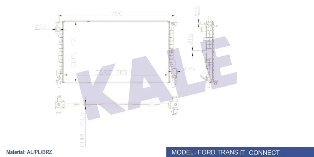 KALE 0222301AB Radyatör resmi