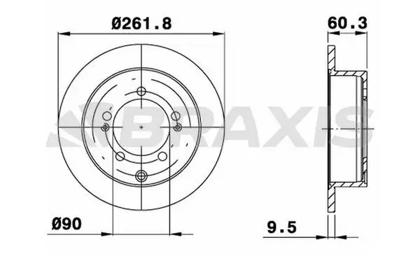 BRAXIS AE0632 Arka Fren Diski resmi