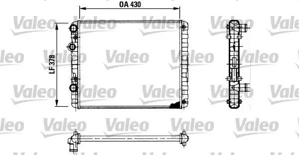 VALEO 730956 Radyatör 6N0121253K resmi