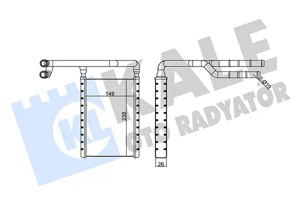 KALE 355205 Kalorifer Radyatörü resmi