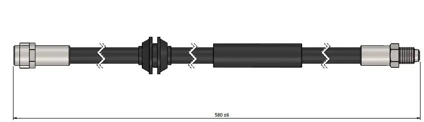 CAVO C900686A Ön Fren Hortumu A2514200348 resmi