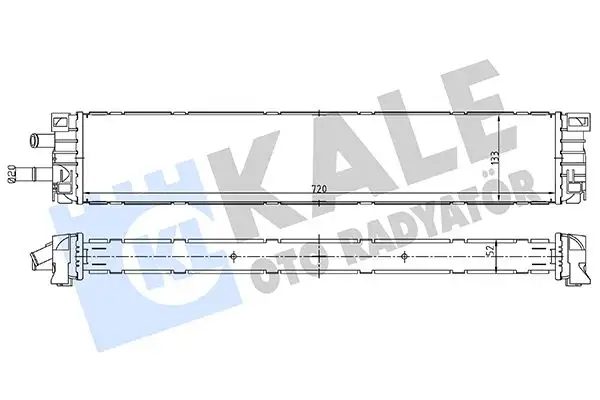 KALE 363285 Turbo Radyatörü 8W0145804A resmi