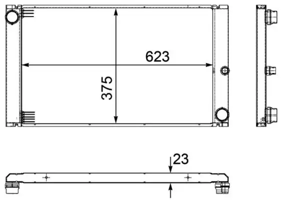 MAHLE CR1093000P Radyatör 17117795878 resmi