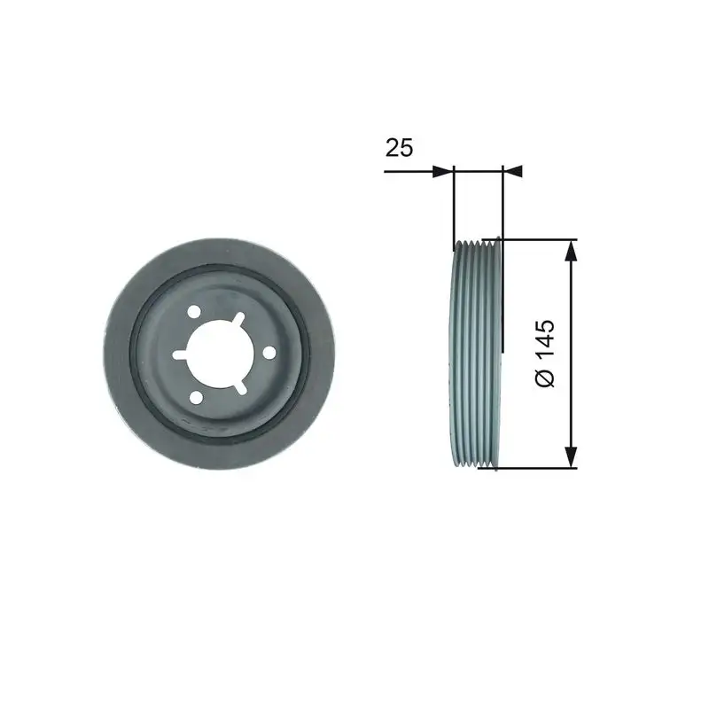 GATES TVD1056 Krank Kasnağı 0515S1 resmi