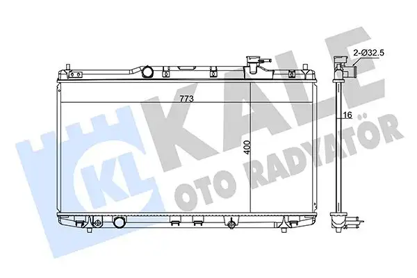 KALE 347705 Radyatör 190105A2A02 resmi