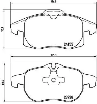 BREMBO P10011 Ön Fren Balatası resmi