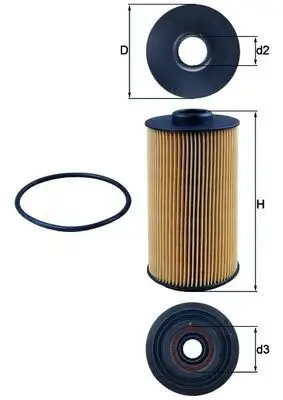 MAHLE OX152/1D Yağ Filtresi resmi