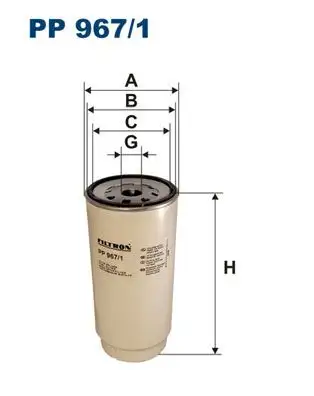 FILTRON PP967/1 Yakıt Filtresi resmi