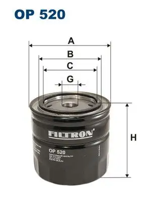 FILTRON OP520 Yağ Filtresi resmi