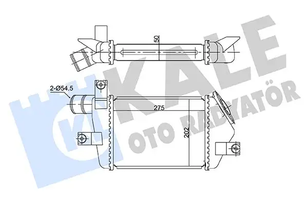 KALE 360680 Turbo Radyatörü MN135001 resmi
