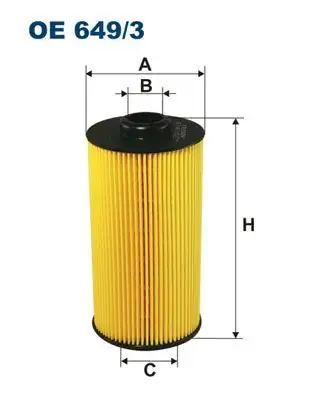 FILTRON OE649/3 Yağ Filtresi resmi