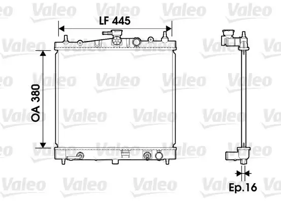 VALEO 734247 Radyatör 21460BH50A resmi