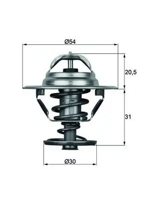 MAHLE TX1076D Termostat resmi
