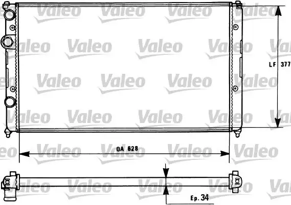 VALEO 731267 Radyatör 6K0121253AA resmi