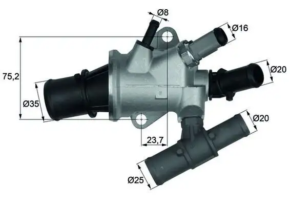 MAHLE TI16888 Termostat 46785392 resmi