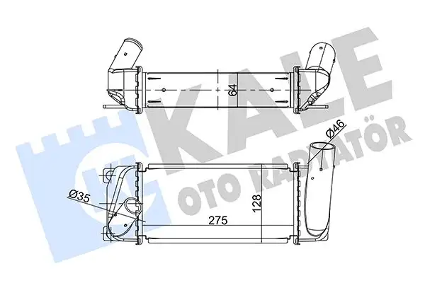 KALE 358695 Turbo Radyatörü 179400N080 resmi